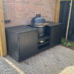 black kamado knoop zij