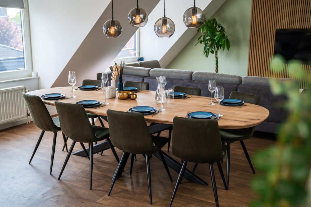 Eiken Deens ovale tafel