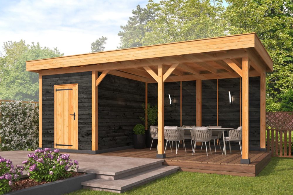 Douglas overkapping 8x4 meter