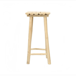 Houten bar kruk