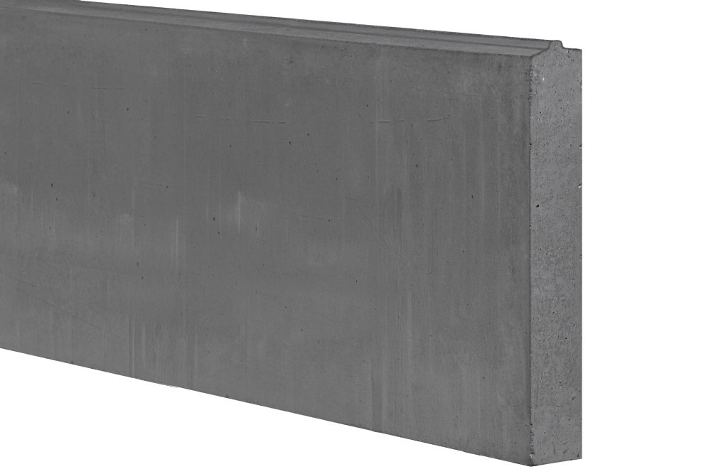 Berton©-onderplaat antraciet H20,0 x D3,5 x L182,5 cm