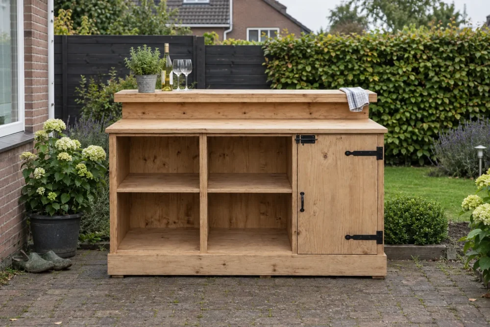 Bar Trendo bouwpakket van STILT op een terras