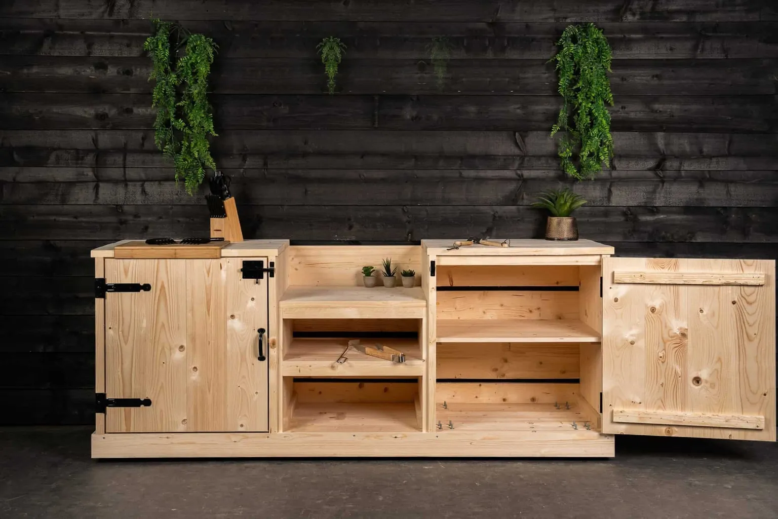 Buitenkeuken Bouwpakket Kamado Model in de showtuin