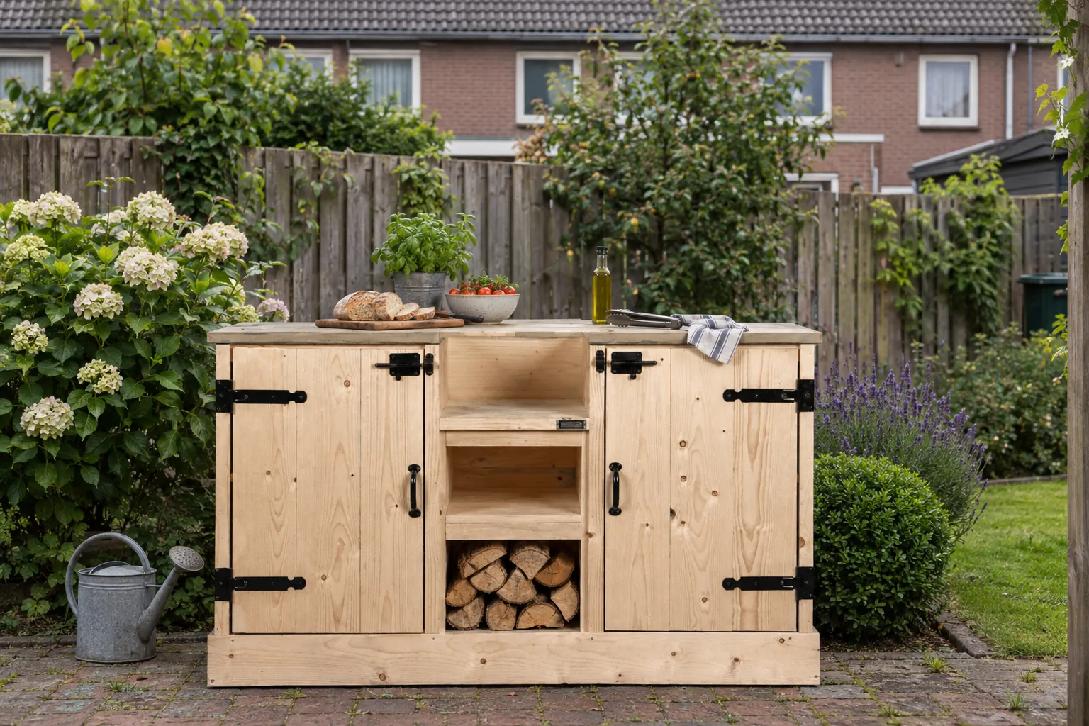 Buitenkeuken bouwpakket Rico van STILT op een terras