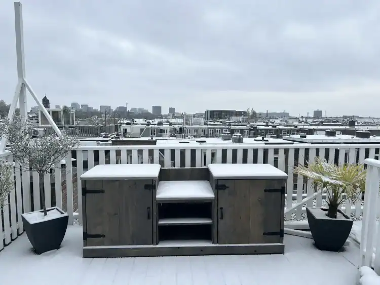 Buitenkeuken in de winter buiten laten staan?